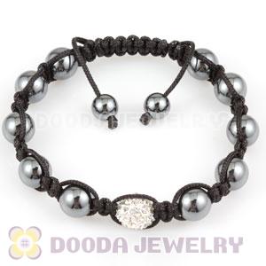 handmade Style TresorBeads Bracelets with clear Crystal and Hematite