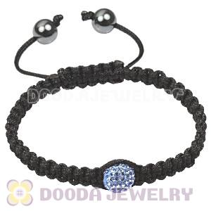 Fashion handmade TresorBeads Macrame Bracelets with blue Crystal and Hematite 