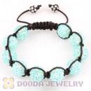 handmade Inspired Bracelets Wholesale with green Crystal plastic Beads