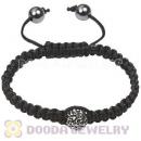 Fashion handmade TresorBeads Macrame Bracelets with grey Crystal and Hematite