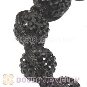 Fashion mens TresorBeads bracelets with black crystal beads and hematite