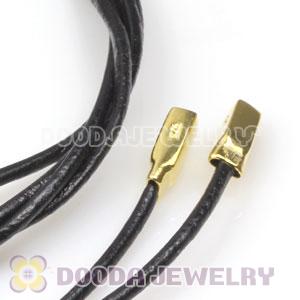 Royal blue Leather Bracelets with 925 Silver Ends with 925 Stamped