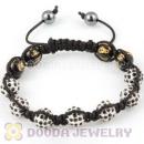 2011 handmade Style TresorBeads prayer Bracelet with black Crystal Ball and Buddha beads