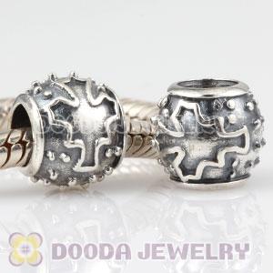 Antique 925 Sterling Silver Canada map charm Bead fits European bracelet