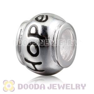 Shiny 925 Sterling Silver HOPE charm Beads European compatible