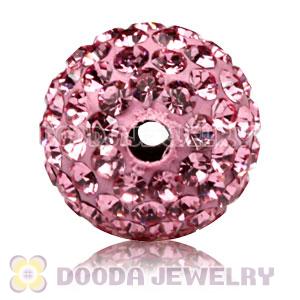 10mm handmade style Pave Pink Czech Crystal Bead wholesale