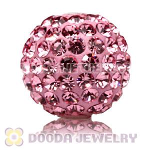 10mm handmade style Pave Pink Czech Crystal Bead wholesale