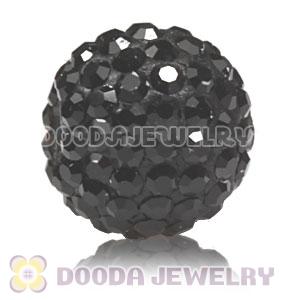 10mm handmade style Pave Black Czech Crystal Bead wholesale