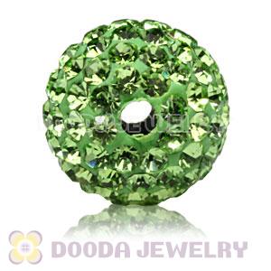 10mm handmade style Pave Green Czech Crystal Bead wholesale