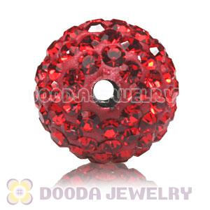 10mm handmade style Pave Red Czech Crystal Bead wholesale