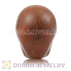 17×18mm Burlywood Turquoise Skull Head Ball Beads 