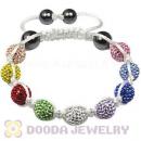 Fashion handmade TresorBeads Bracelets with Dazzling Colorful Czech Crystal and Hematite beads