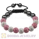 2011 Latest handmade TresorBeads Bracelets with Pave Czech Crystal Bead and Hematite