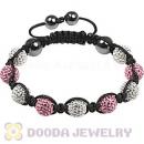 Fashion handmade TresorBeads Bracelets with pave Czech Crystal and Hematite beads
