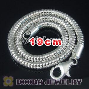 19cm Charm Jewelry Silver Bracelet with lobster clasp