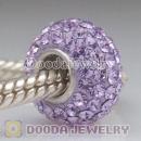 Jewelry silver beads with 90 crystal rhinestones Austrian crystal Jewelry beads with 925 silver core