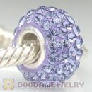 Jewelry silver beads with 90 crystal rhinestones Austrian crystal Jewelry beads with 925 silver core