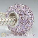Jewelry silver beads with 90 crystal rhinestones Austrian crystal Jewelry beads with 925 silver core