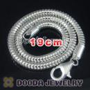 19cm European Style Silver Bracelet with lobster clasp