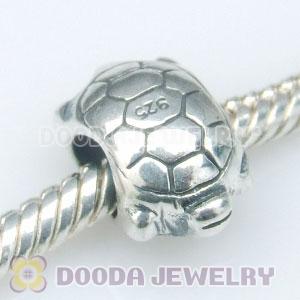 Solid Sterling Silver European Style Turtle Beads and Charms