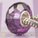 Fashion Jewelry style faceted zircon stone beads in 925 solid silver single core