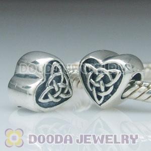 S925 Sterling Silver European Style Heart Beads and Charms