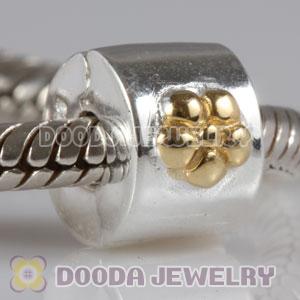 Gold Plated Starfish Charm Jewelry 925 Silver Clip Beads
