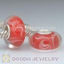 925 sterling silver single core European style glass beads