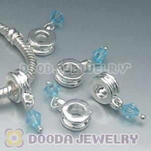 Wholesale European style silver plated beads and charms