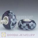 925 sterling silver single core European style glass beads