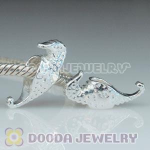 925 Silver European Style Sea Horse Charm Beads