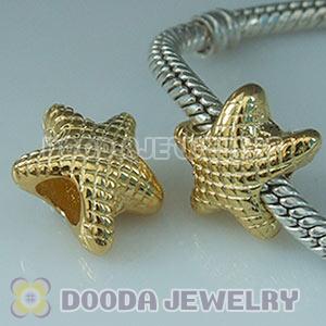 Gold Plated European Style Silver Beads