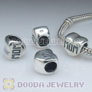 925 Sterling Silver European MOM Beads for Mother