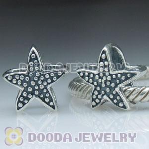 925 Sterling Silver European Style Starfish Beads