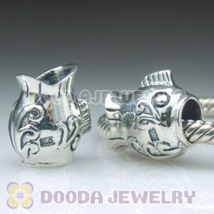 925 Sterling Silver European Style Fish Beads
