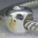 Gold Plated Lworm European Style 925 Silver Apple Beads