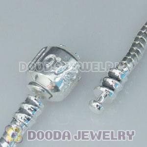 21CM European style silver plated bracelet with LOVE Stamped Lock