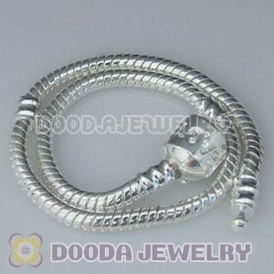 20CM European style silver plated bracelet with LOVE Stamped Lock
