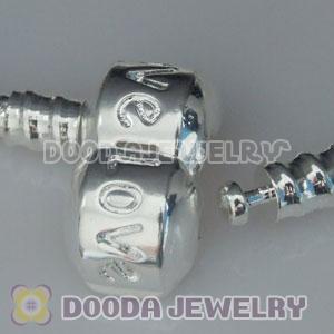 18CM European style silver plated bracelet with LOVE Stamped Lock