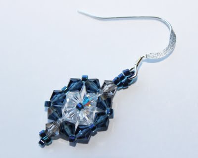 czech crystal stud earrings