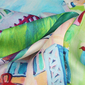 The detailed picture of 65×65cm Medium silk square scarves 