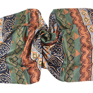 The detailed picture of Long Fringed Silk Scarves Silk Scarf Painting 