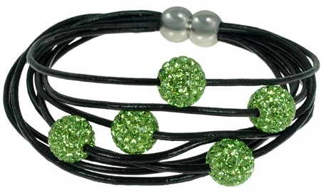 Leather Crystal Bracelets wholesale